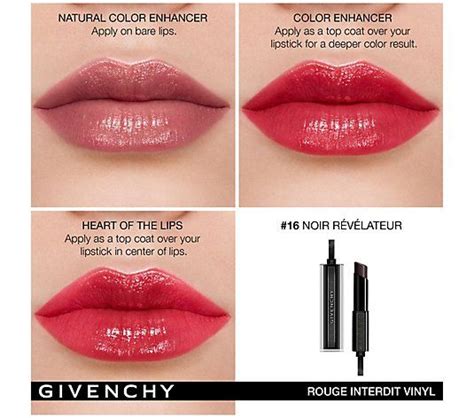 universal black lipstick givenchy|Givenchy rouge interdit temptation lipstick.